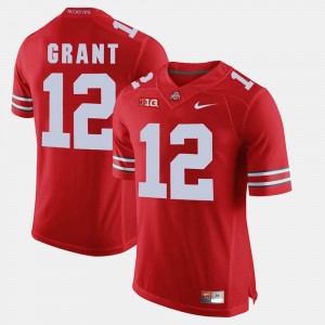 Men's Ohio State Buckeyes #12 Doran Grant Scarlet Alumni Football Game Jersey 525579-584