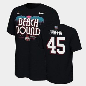 Men's Ohio State Buckeyes #45 Archie Griffin Black Bound 2021 National Championship T-Shirt 935211-773
