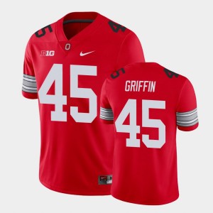 Men's Ohio State Buckeyes #45 Archie Griffin Scarlet Player Alumni Football Game Jersey 730268-107