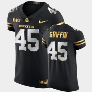 Men's Ohio State Buckeyes #45 Archie Griffin Black 2020-21 Authentic Golden Edition Jersey 481297-512
