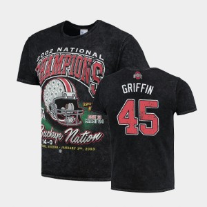 Men's Ohio State Buckeyes #45 Archie Griffin Black 2002 National Champions Tubular Commemorative T-Shirt 766626-426