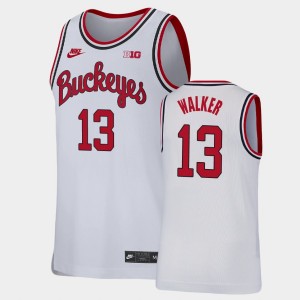 Men's Ohio State Buckeyes #13 CJ Walker White College Basketball Replica Jersey 723470-404