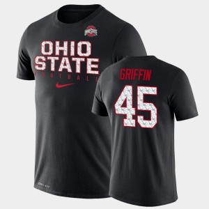 Men's Ohio State Buckeyes #45 Archie Griffin Black Legend Performance Football Practice T-Shirt 821185-739