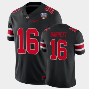 Men's Ohio State Buckeyes #16 J.T. Barrett Black College Football 2021 Sugar Bowl Jersey 299899-532