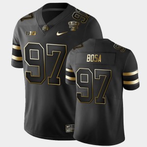 Men's Ohio State Buckeyes #97 Joey Bosa Black Golden Edition 2021 Sugar Bowl Jersey 978490-206