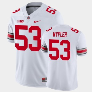 Men's Ohio State Buckeyes #53 Luke Wypler White Football Game Jersey 538176-736