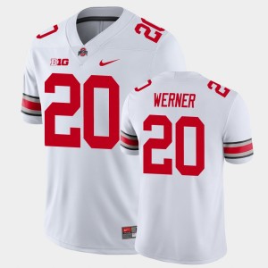 Men's Ohio State Buckeyes #20 Pete Werner White Playoff Game College Football Jersey 310228-181