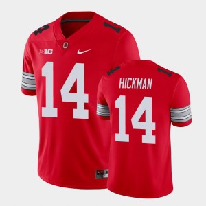Men's Ohio State Buckeyes #14 Ronnie Hickman Scarlet Player Alumni Football Game Jersey 246296-308