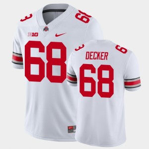 Men's Ohio State Buckeyes #68 Taylor Decker White Playoff Game College Football Jersey 428780-474