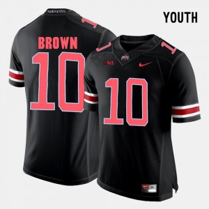 Youth Ohio State Buckeyes #10 CaCorey Brown Black College Football Jersey 365347-531