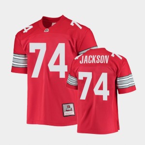 Men's Ohio State Buckeyes #74 Donovan Jackson Scarlet 1995 Authentic Throwback Legacy College Football Jersey 449084-947