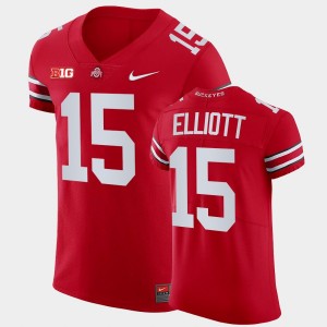 Men's Ohio State Buckeyes #15 Ezekiel Elliott All Scarlet Elite College Football Jersey 392590-390