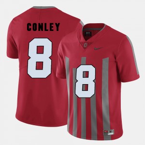 Men's Ohio State Buckeyes #8 Gareon Conley Red College Football Jersey 846024-410