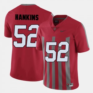 Men's Ohio State Buckeyes #52 Johnathan Hankins Red College Football Jersey 853387-985