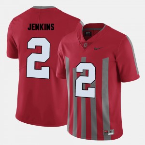 Men's Ohio State Buckeyes #2 Malcolm Jenkins Red College Football Jersey 462877-507