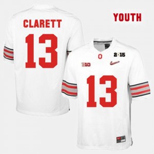 Youth Ohio State Buckeyes #13 Maurice Clarett White College Football Jersey 519109-234