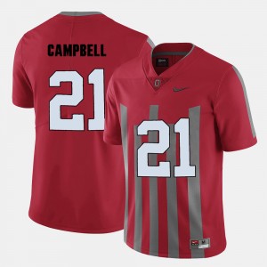 Men's Ohio State Buckeyes #21 Parris Campbell Red College Football Jersey 571277-548