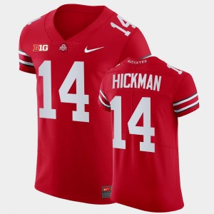 Men's Ohio State Buckeyes #14 Ronnie Hickman All Scarlet Elite College Football Jersey 364985-646