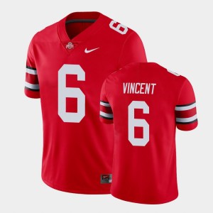 Men's Ohio State Buckeyes #6 Taron Vincent Red Game Jersey 953964-173