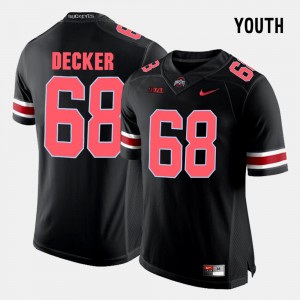 Youth Ohio State Buckeyes #68 Taylor Decker Black College Football Jersey 660978-622