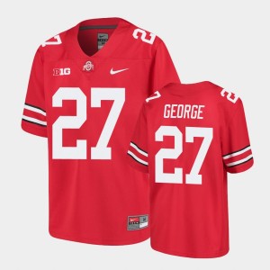 Youth Ohio State Buckeyes #27 Eddie George Scarlet College Football Jersey 127122-690